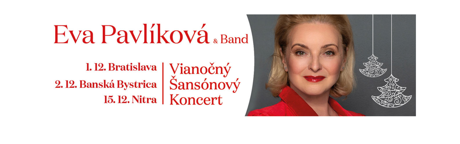 Eva Pavlíková & Band | Vianočné šansónové koncerty