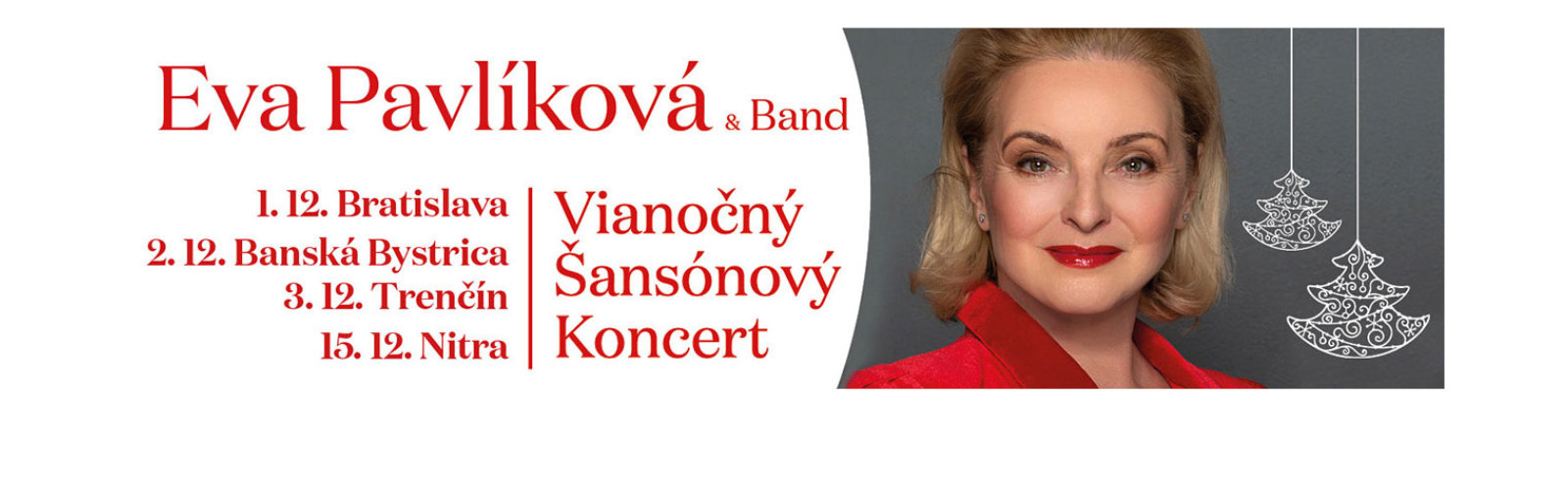 Eva Pavlíková & Band | Vianočné šansónové koncerty