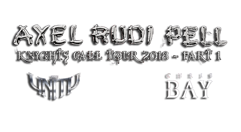 KNIGHTS CALL TOUR 2018 AXEL RUDI PELL