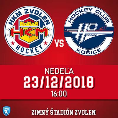 HKM Zvolen - HC Košice 23.12.2018