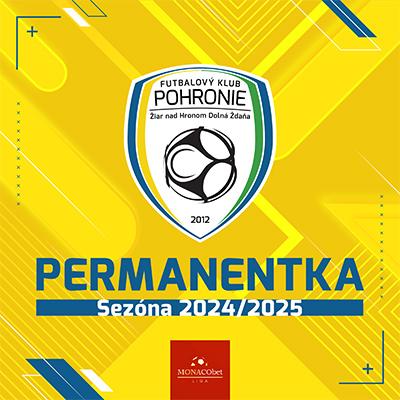 FK Pohronie | PERMANENTKY SEZÓNA 2024/2025