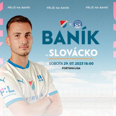 FC Baník Ostrava 1. FC Slovácko / 29.7.2023 TicketLIVE Naživo je