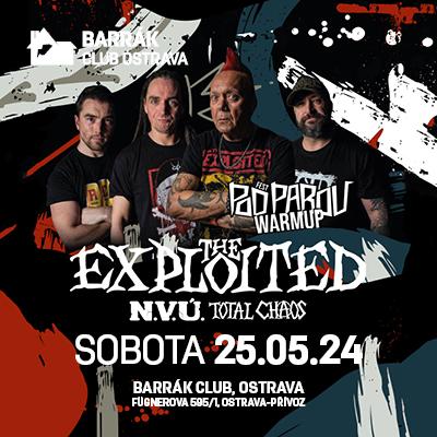 The Exploited | Total chaos | N.V.Ú. / Barrák Music Club Ostrava / 25.05.2024