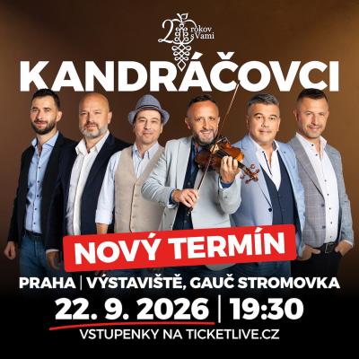 KANDRÁČOVCI - 20 let na scéně / Gauč na Výstavišti Praha / 22.09.2026