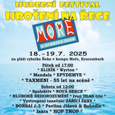 Dvoudenní hudební festival HROŠENÍ NA ŘECE 2025