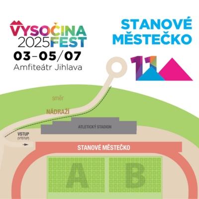 Stanové městečko Vysočina Fest 2025