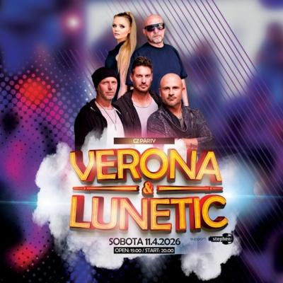 CZ PARTY - VERONA + LUNETIC & Band / Nový Obzor Music Arena Most / 11.04.2026