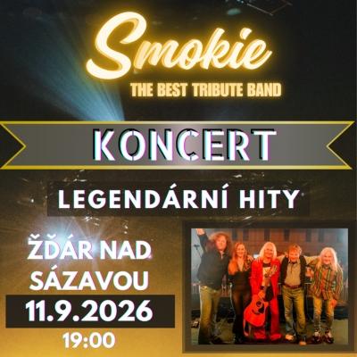 SMOKIE THE BEST TRIBUTE BAND - live koncert / Městské divadlo Žďár nad Sázavou / 11.09.2026