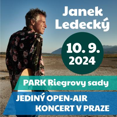 JANEK LEDECKÝ V RIEGRÁČÍCH / PARK Riegrovy sady / 10.09.2024